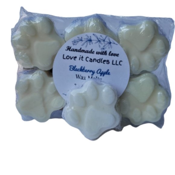 Fall/Winter/Christmas Scented Soy Wax Melt Paw Shape Bundle of 3 Great for Gifts - Picture 4 of 7